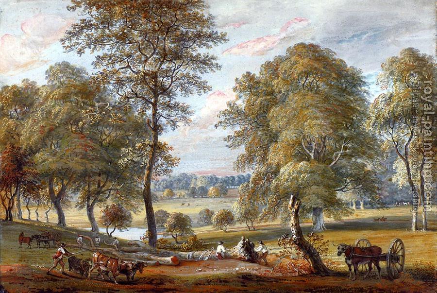 Paul Sandby : Foresters In Windsor Great Park